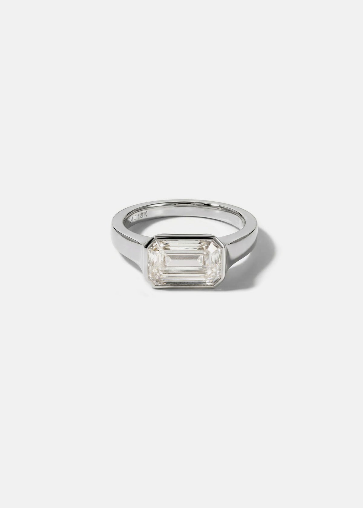 Moval Swirl Semi Pave Engagement Ring – 2.5 CT Lab Grown Diamond