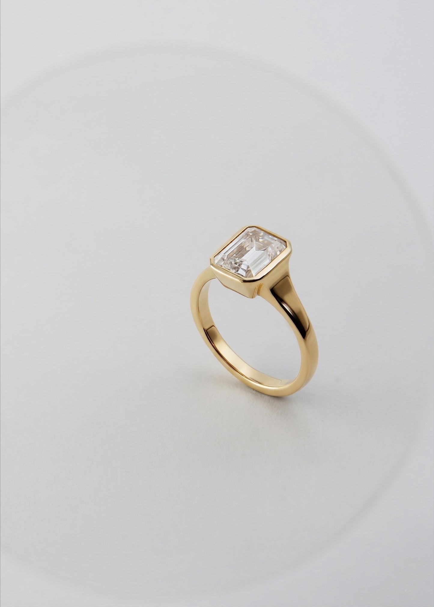 Moval Swirl Semi Pave Engagement Ring – 2.5 CT Lab Grown Diamond