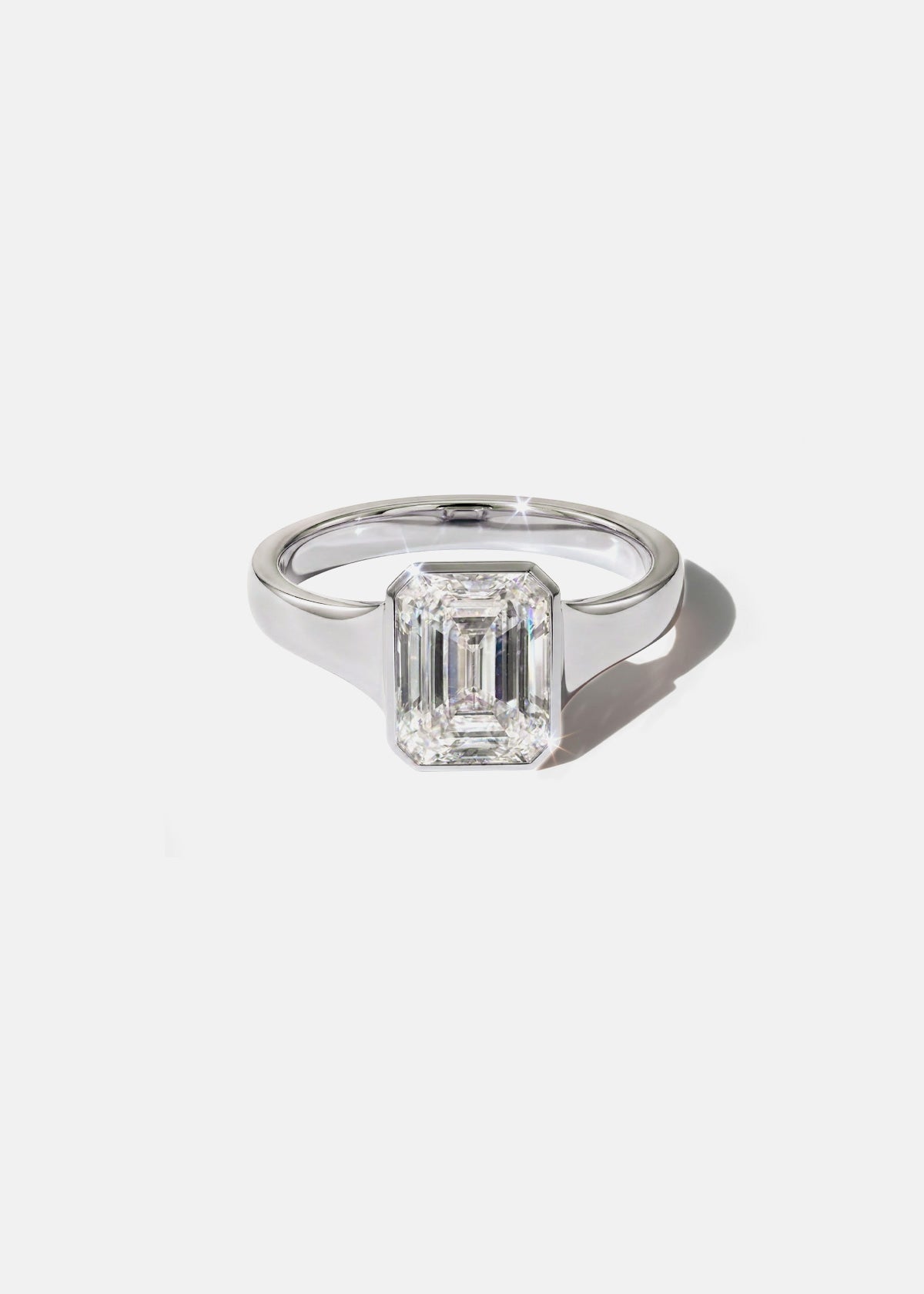 Moval Swirl Semi Pave Engagement Ring – 2.5 CT Lab Grown Diamond