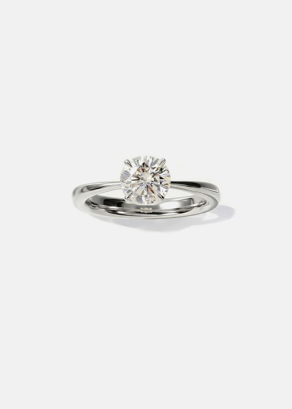Moval Swirl Semi Pave Engagement Ring – 2.5 CT Lab Grown Diamond