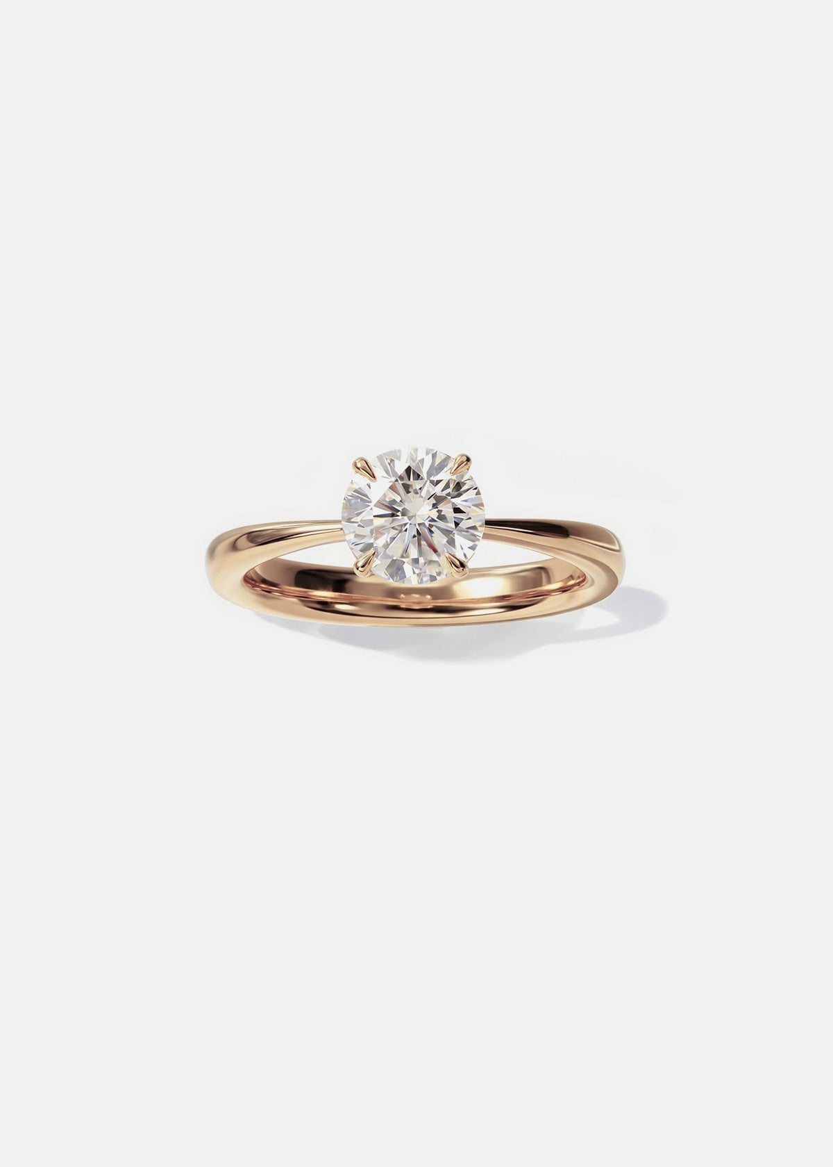 Moval Swirl Semi Pave Engagement Ring – 2.5 CT Lab Grown Diamond