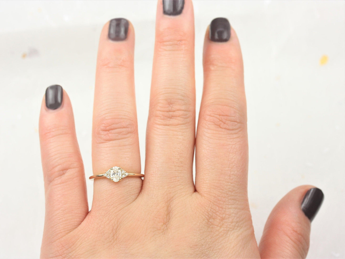 2 CT Emerald Pave Moissanite Engagement Ring