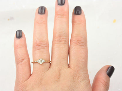 2 CT Emerald Pave Moissanite Engagement Ring