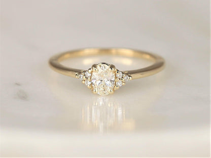 2 CT Emerald Pave Moissanite Engagement Ring
