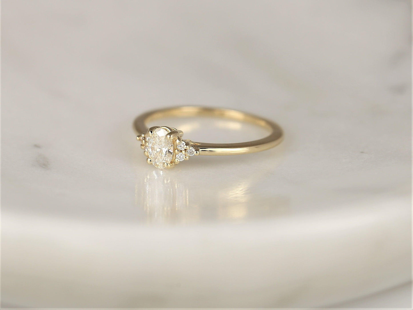 2 CT Emerald Pave Moissanite Engagement Ring