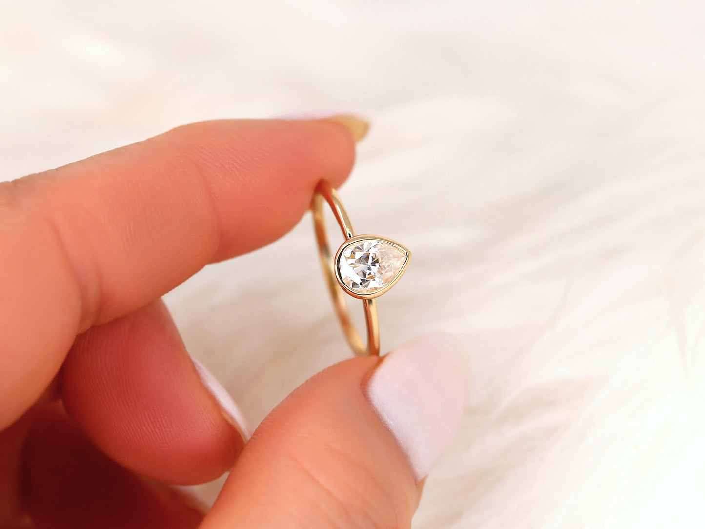 2 CT Emerald Pave Moissanite Engagement Ring
