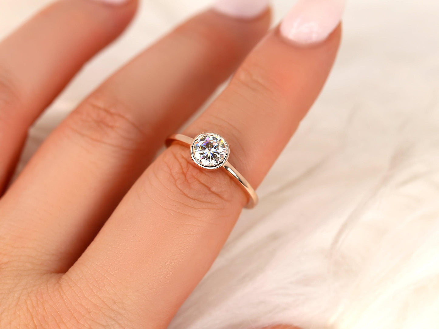 2 CT Emerald Pave Moissanite Engagement Ring