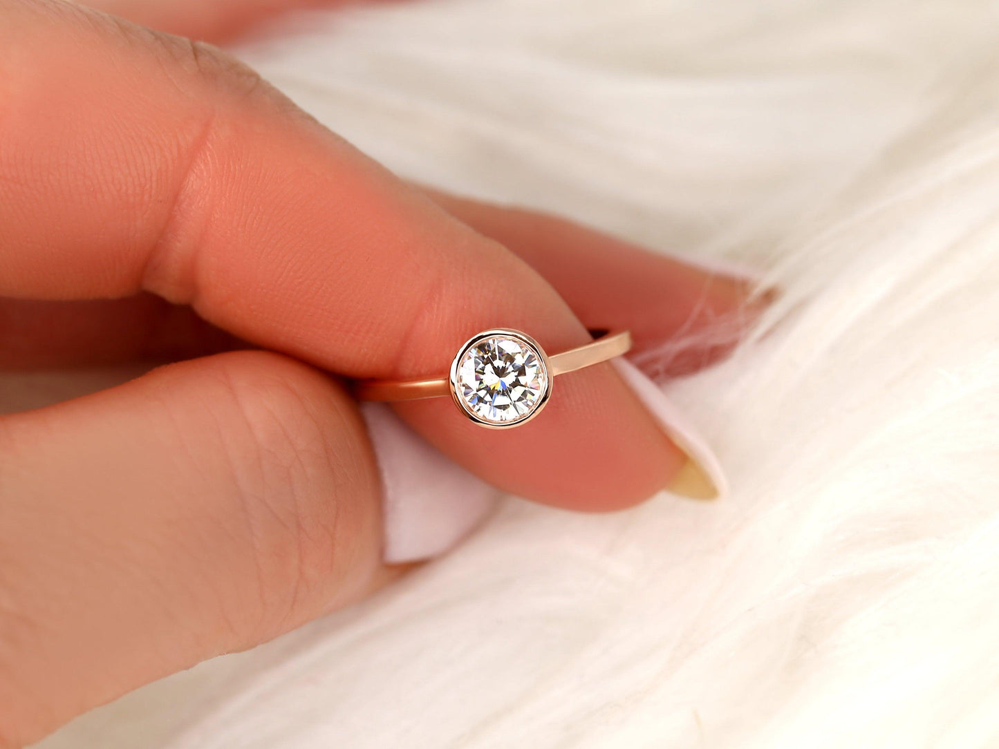 2 CT Emerald Pave Moissanite Engagement Ring