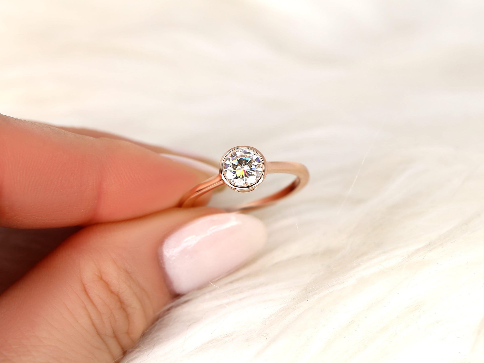 2 CT Emerald Pave Moissanite Engagement Ring