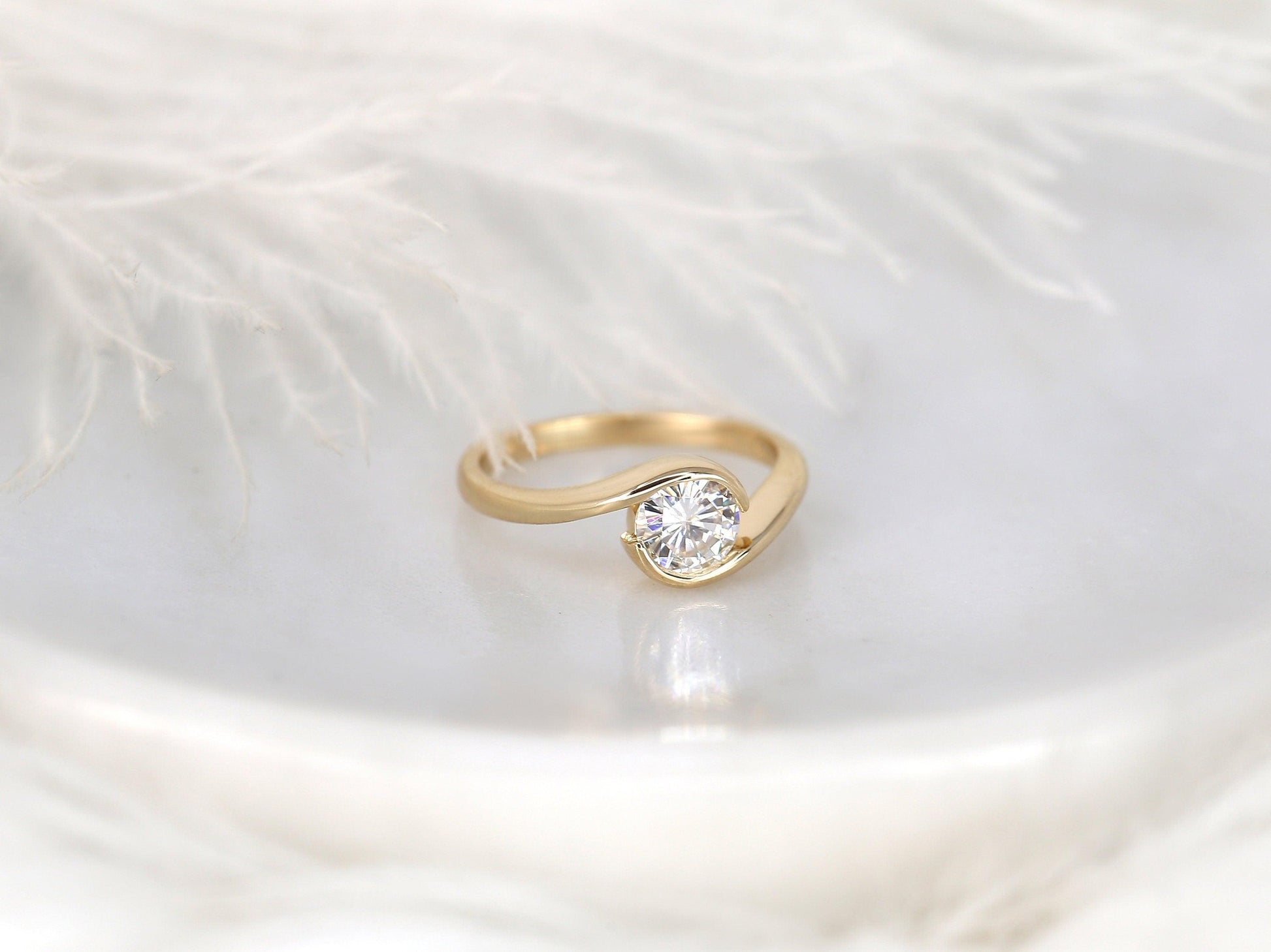 2 CT Emerald Pave Moissanite Engagement Ring