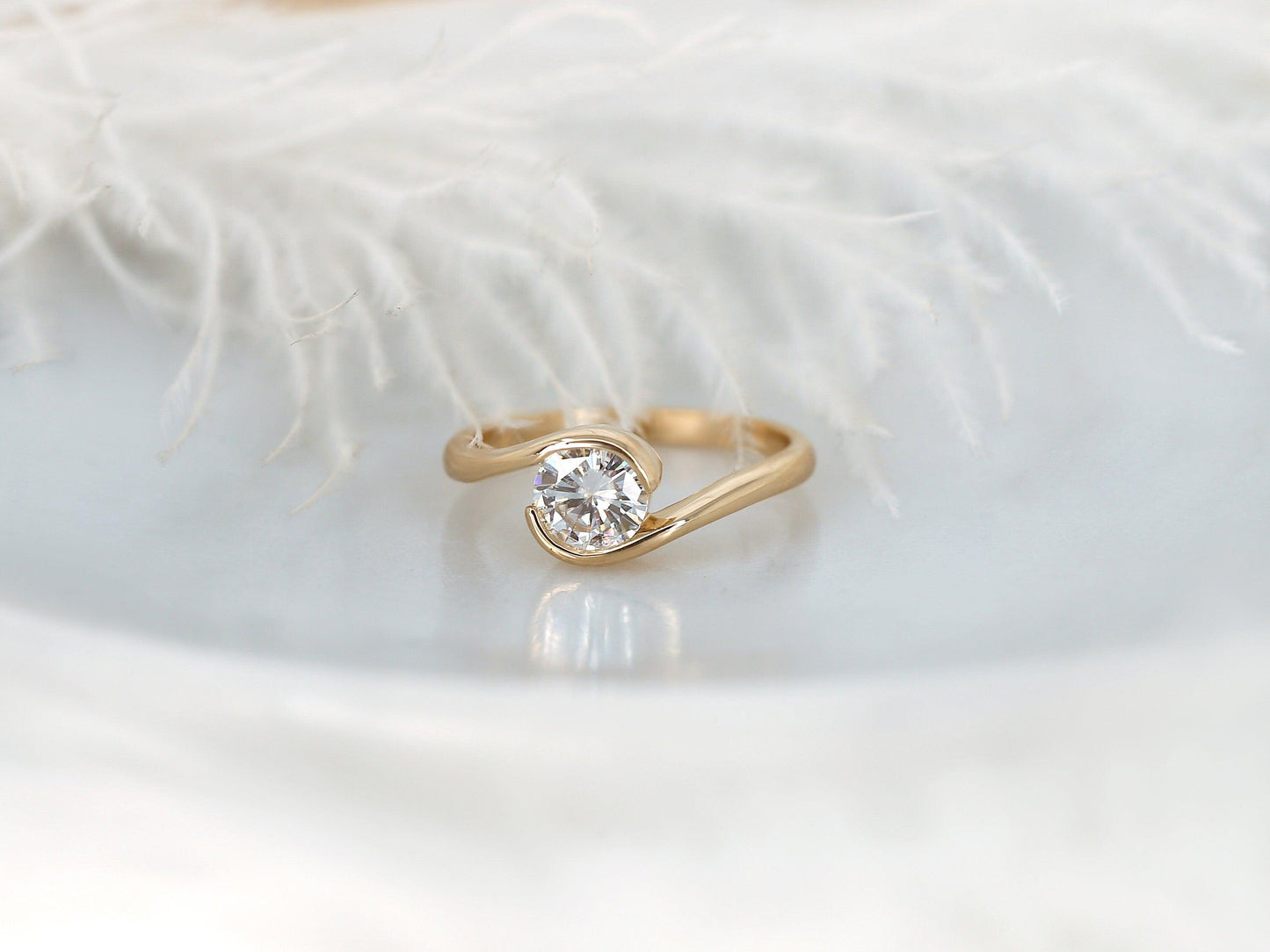 2 CT Emerald Pave Moissanite Engagement Ring