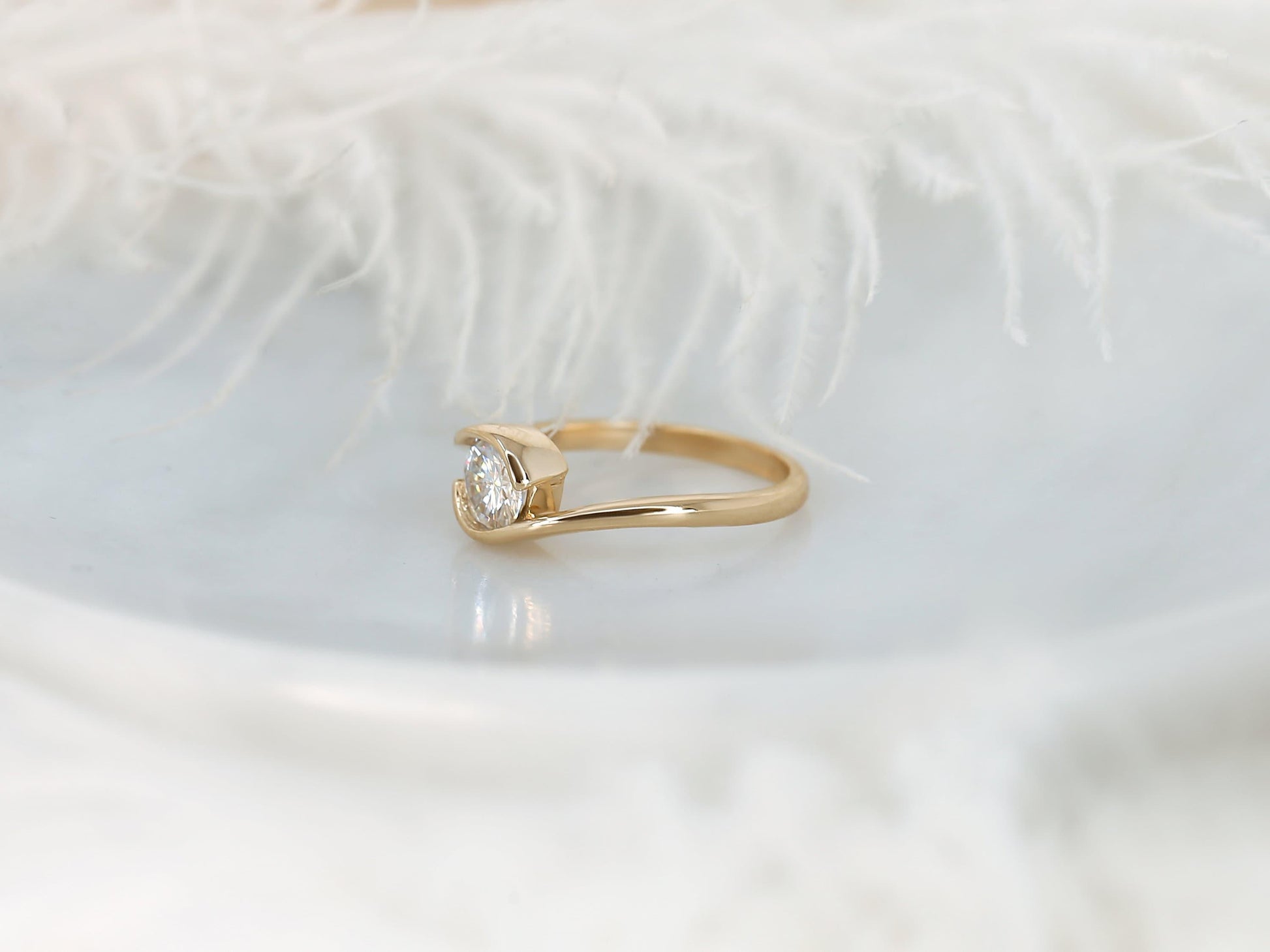 2 CT Emerald Pave Moissanite Engagement Ring