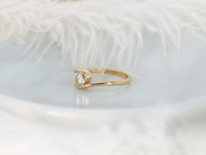 2 CT Emerald Pave Moissanite Engagement Ring