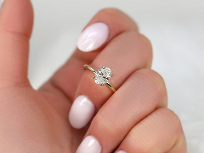 2 CT Emerald Pave Moissanite Engagement Ring