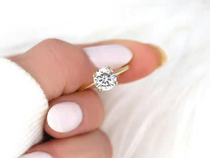 2 CT Emerald Pave Moissanite Engagement Ring