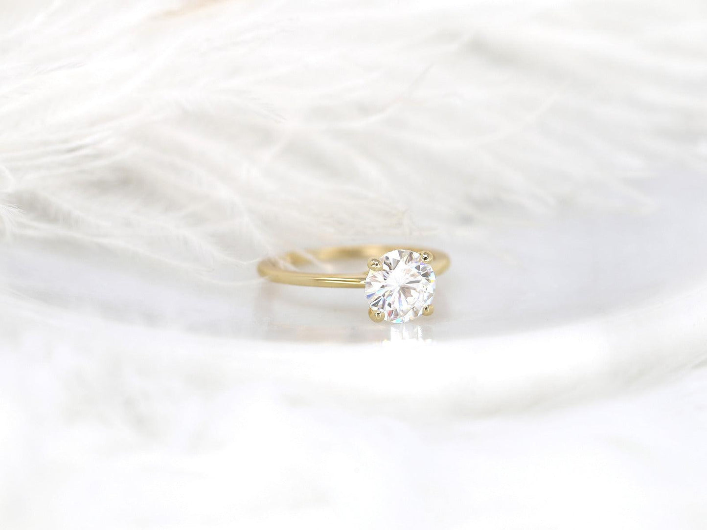 2 CT Emerald Pave Moissanite Engagement Ring