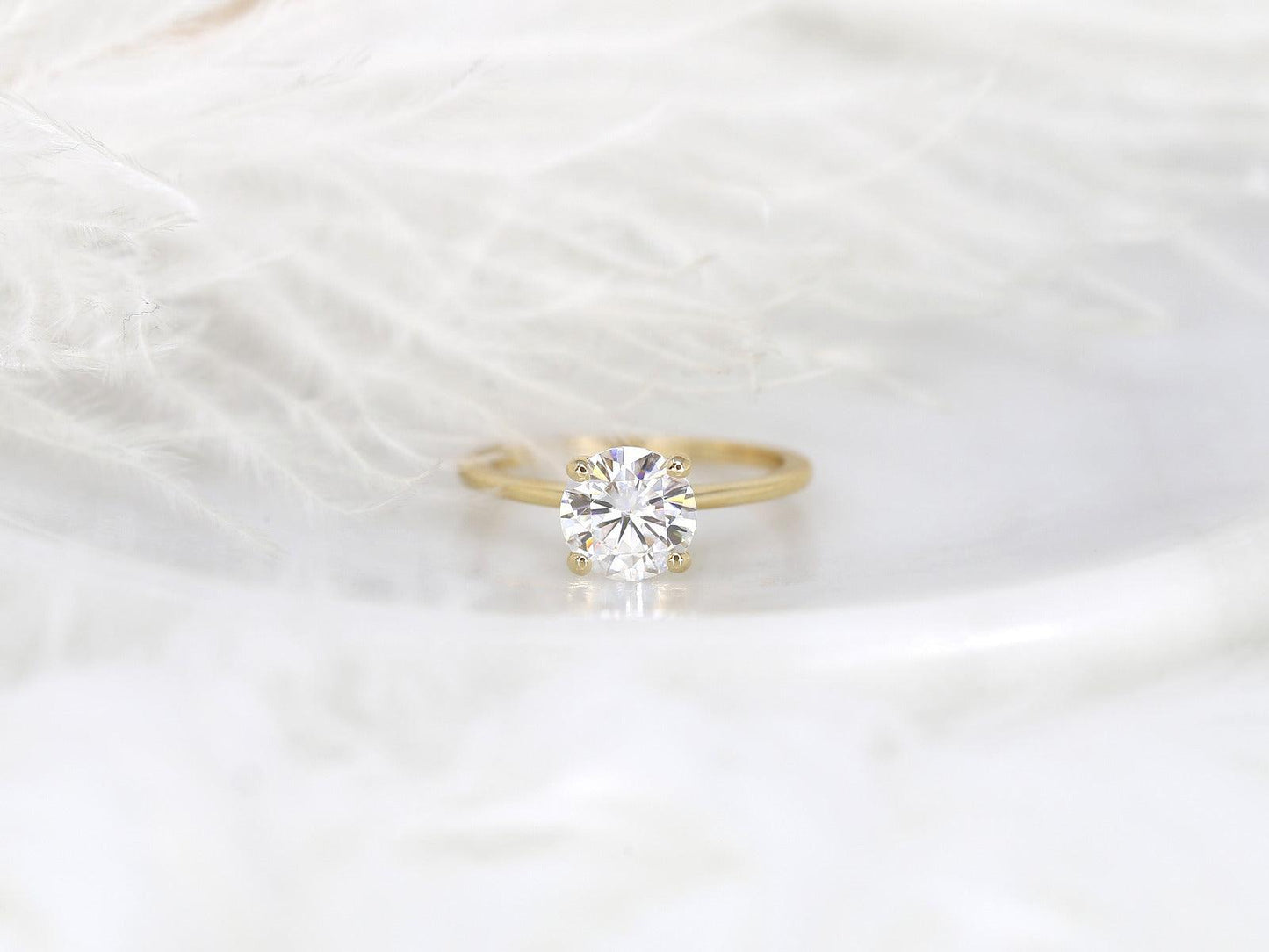 2 CT Emerald Pave Moissanite Engagement Ring