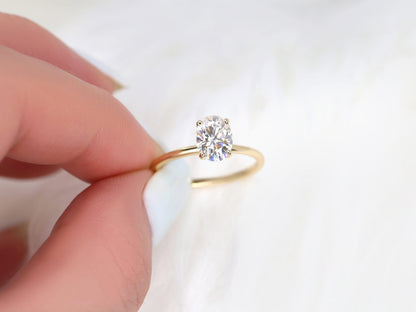2 CT Emerald Pave Moissanite Engagement Ring