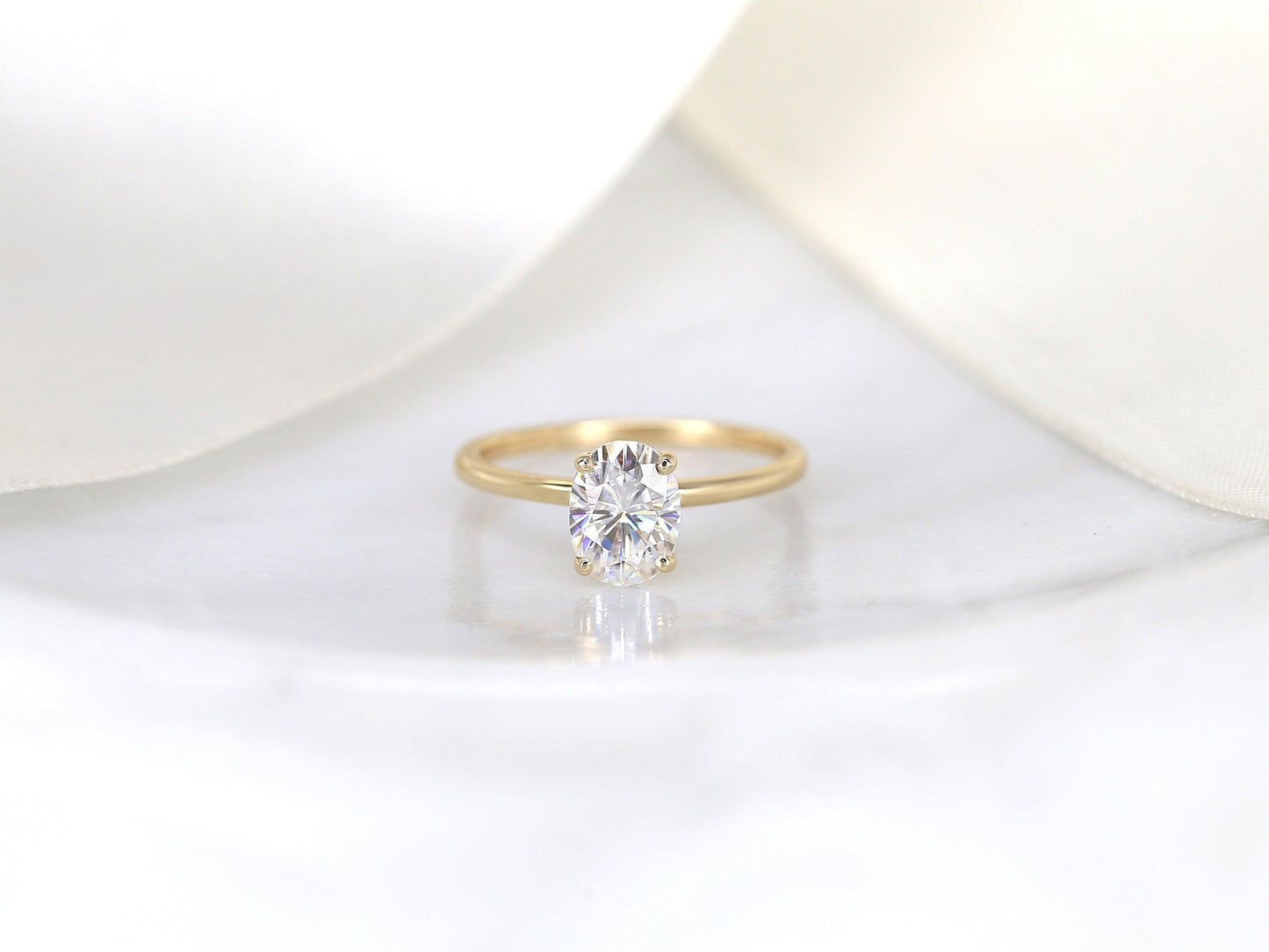 2 CT Emerald Pave Moissanite Engagement Ring