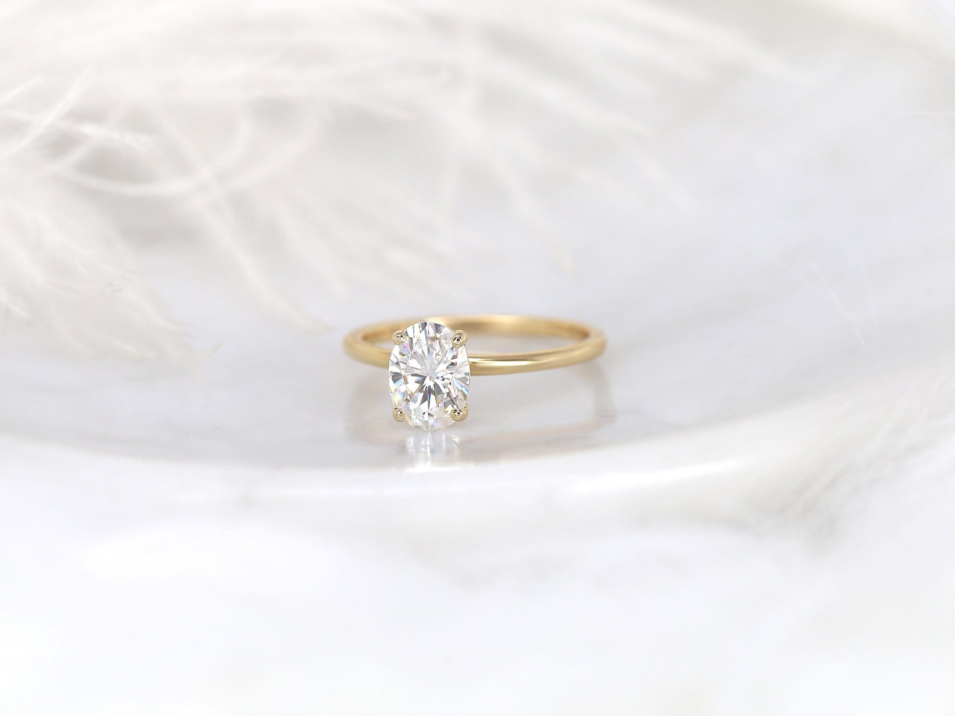 2 CT Emerald Pave Moissanite Engagement Ring