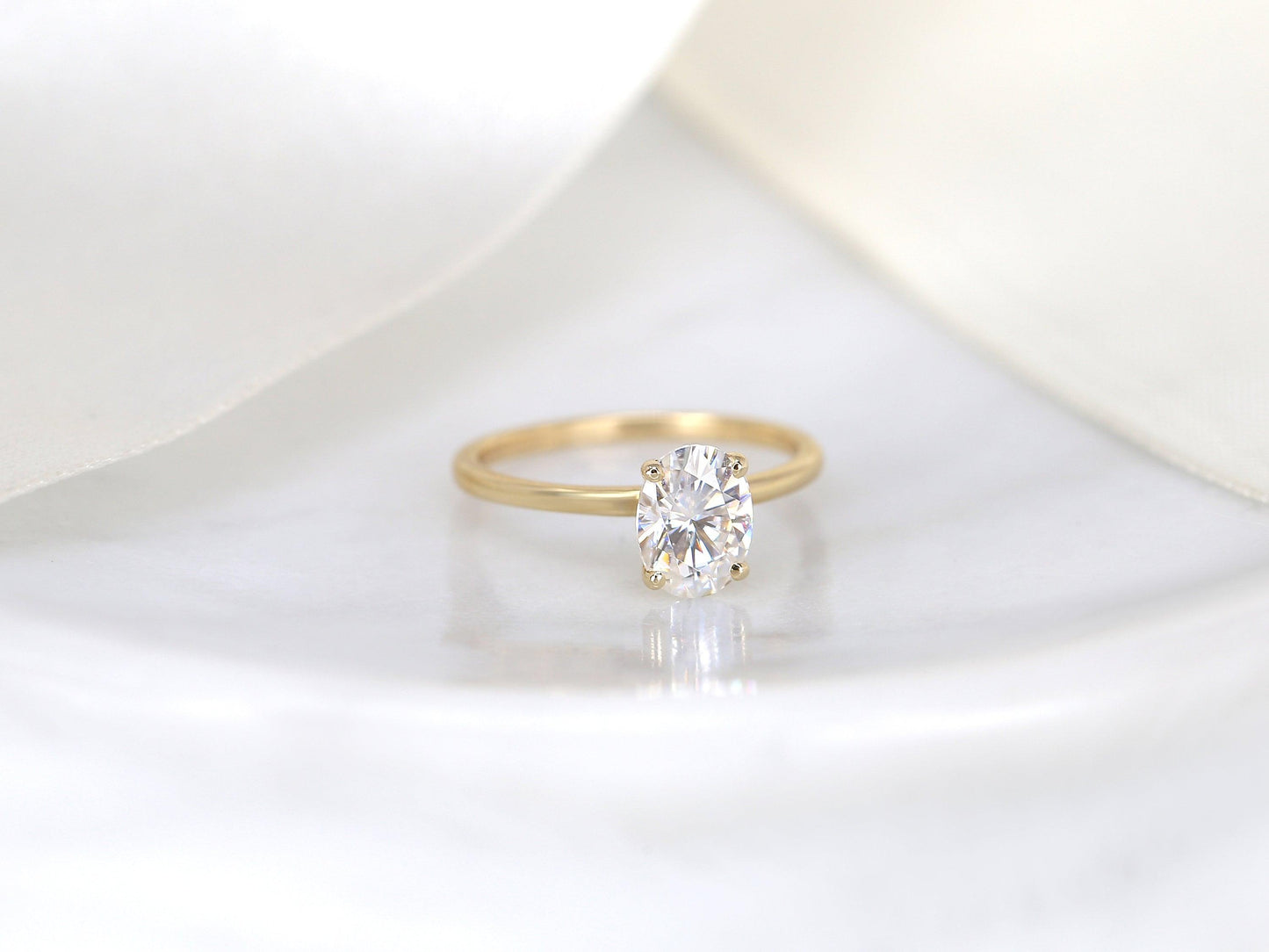 2 CT Emerald Pave Moissanite Engagement Ring
