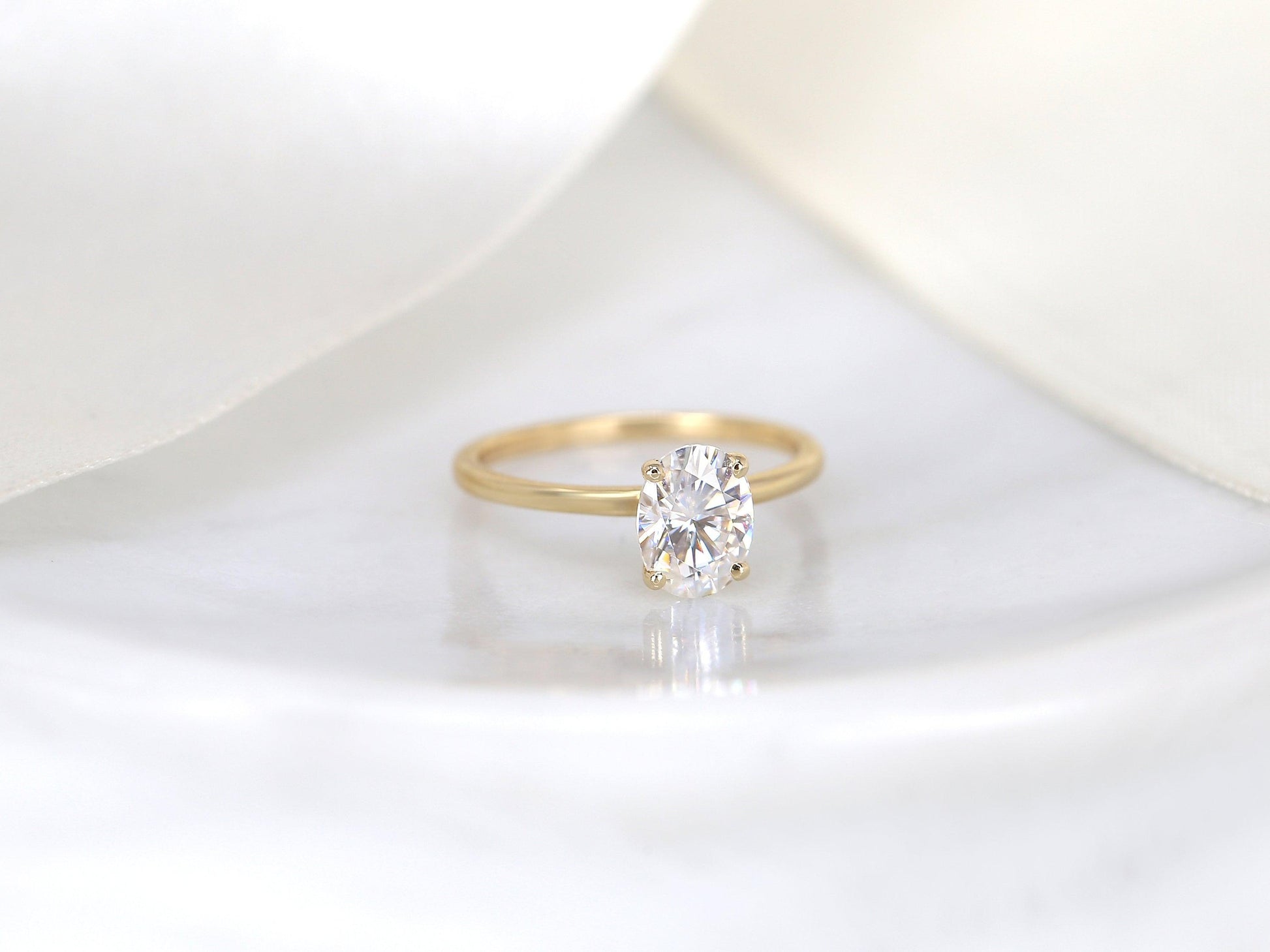 2 CT Emerald Pave Moissanite Engagement Ring