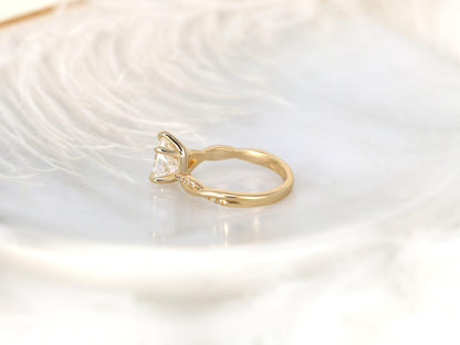 2 CT Emerald Pave Moissanite Engagement Ring
