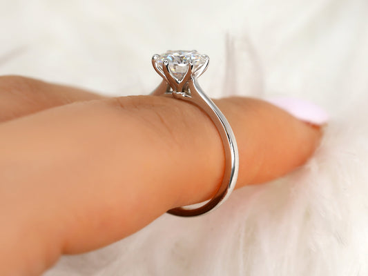 2 CT Emerald Pave Moissanite Engagement Ring