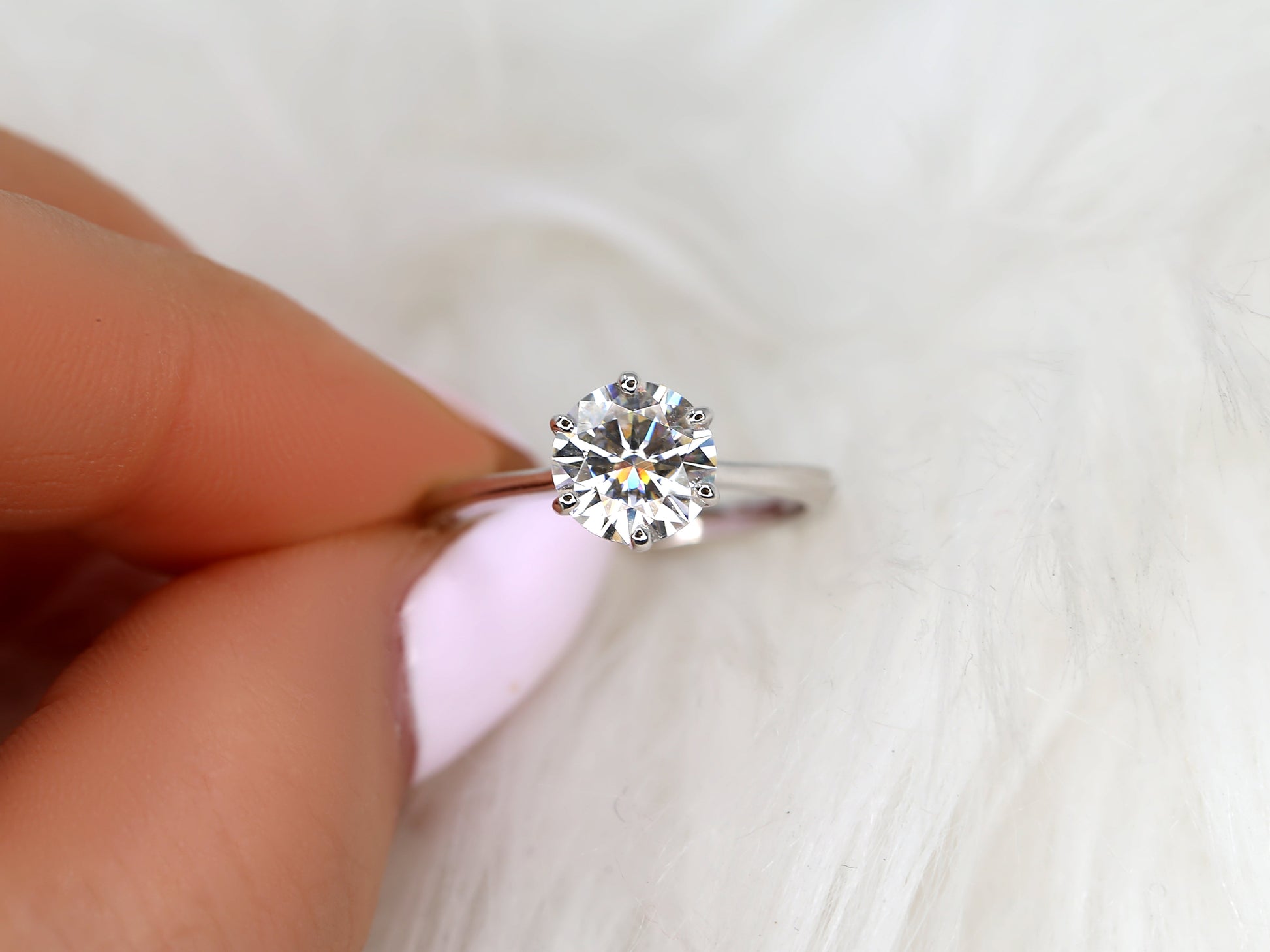 2 CT Emerald Pave Moissanite Engagement Ring