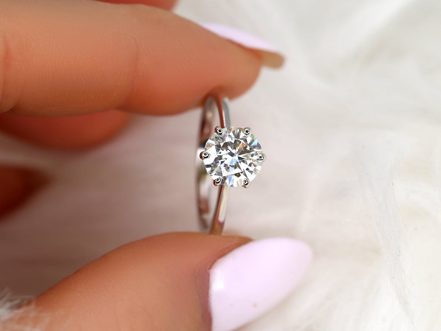 2 CT Emerald Pave Moissanite Engagement Ring