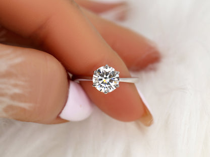 2 CT Emerald Pave Moissanite Engagement Ring
