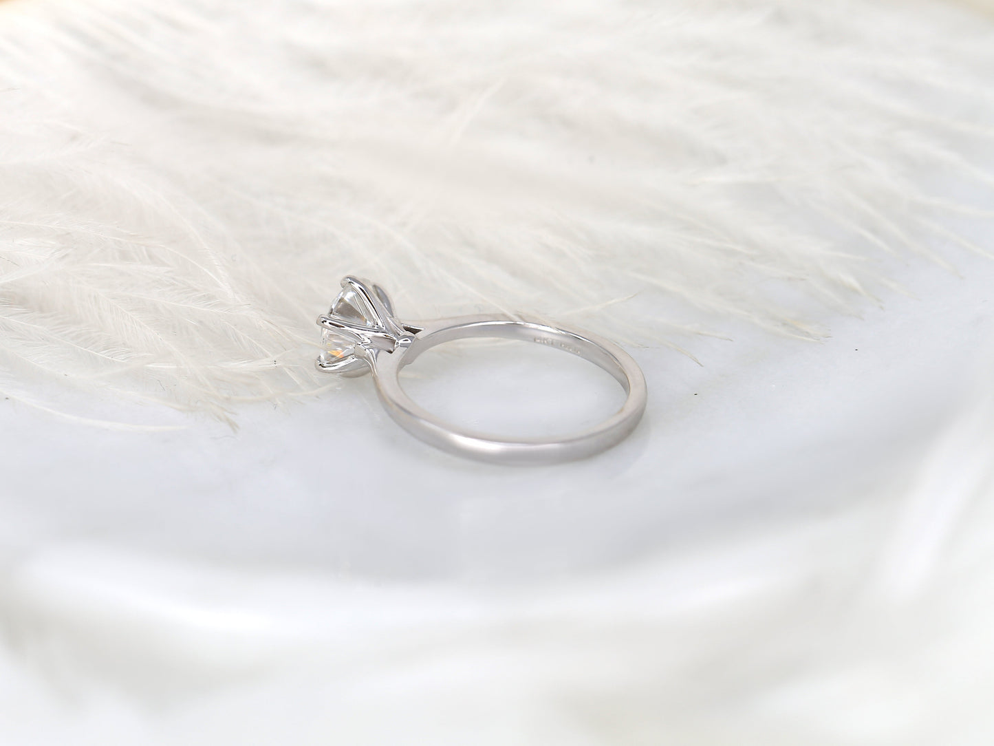 2 CT Emerald Pave Moissanite Engagement Ring