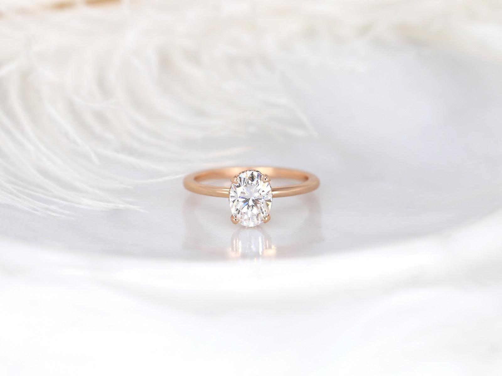2 CT Emerald Pave Moissanite Engagement Ring
