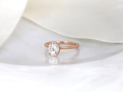 2 CT Emerald Pave Moissanite Engagement Ring
