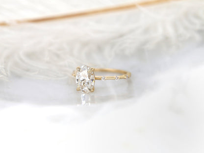 2 CT Emerald Pave Moissanite Engagement Ring