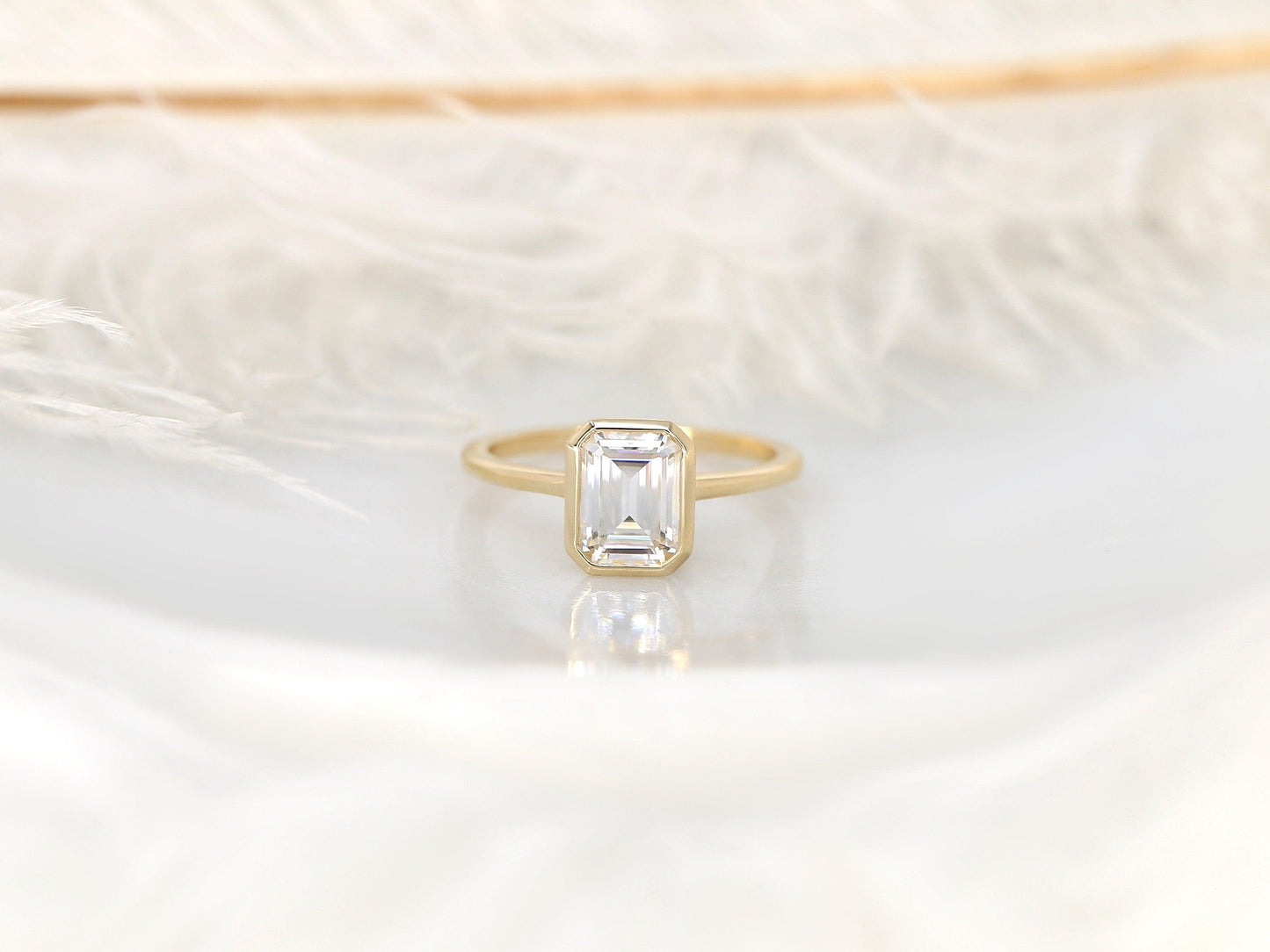 2 CT Emerald Pave Moissanite Engagement Ring