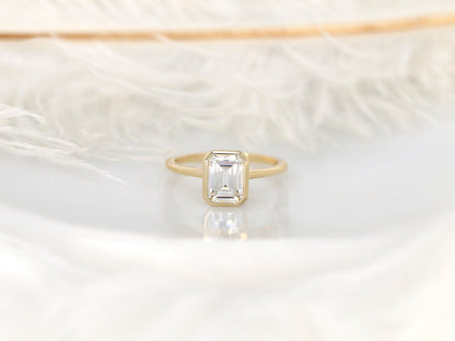 2 CT Emerald Pave Moissanite Engagement Ring