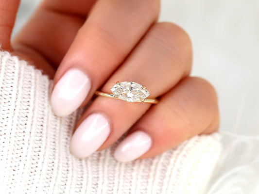 2 CT Emerald Pave Moissanite Engagement Ring