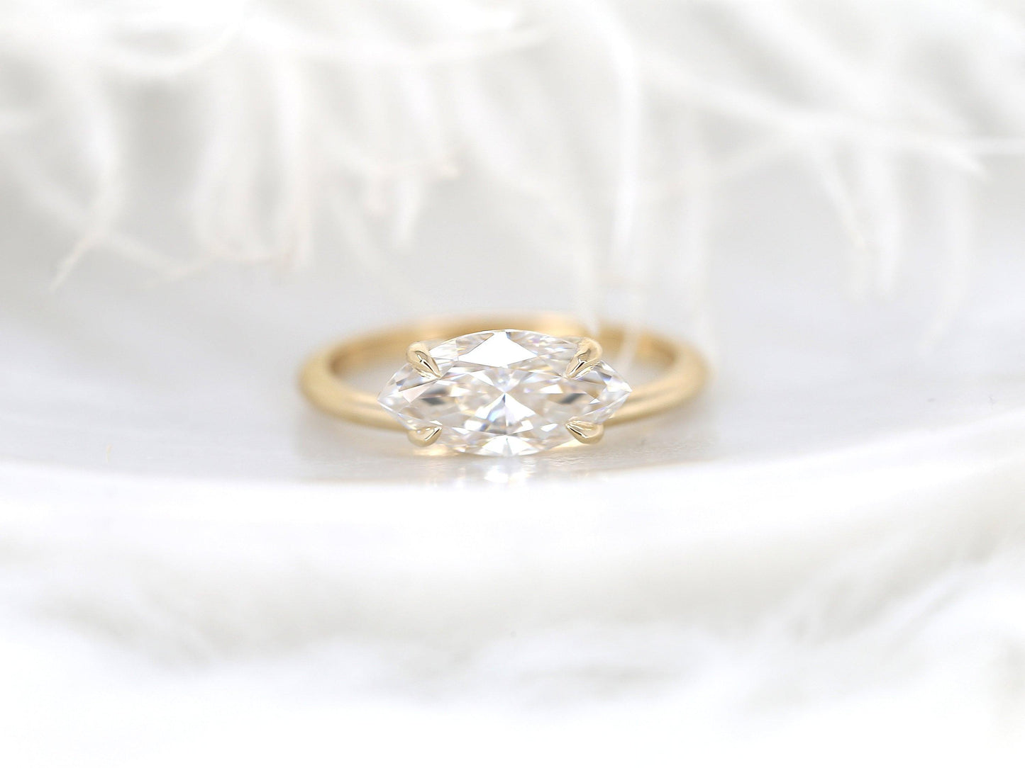 2 CT Emerald Pave Moissanite Engagement Ring