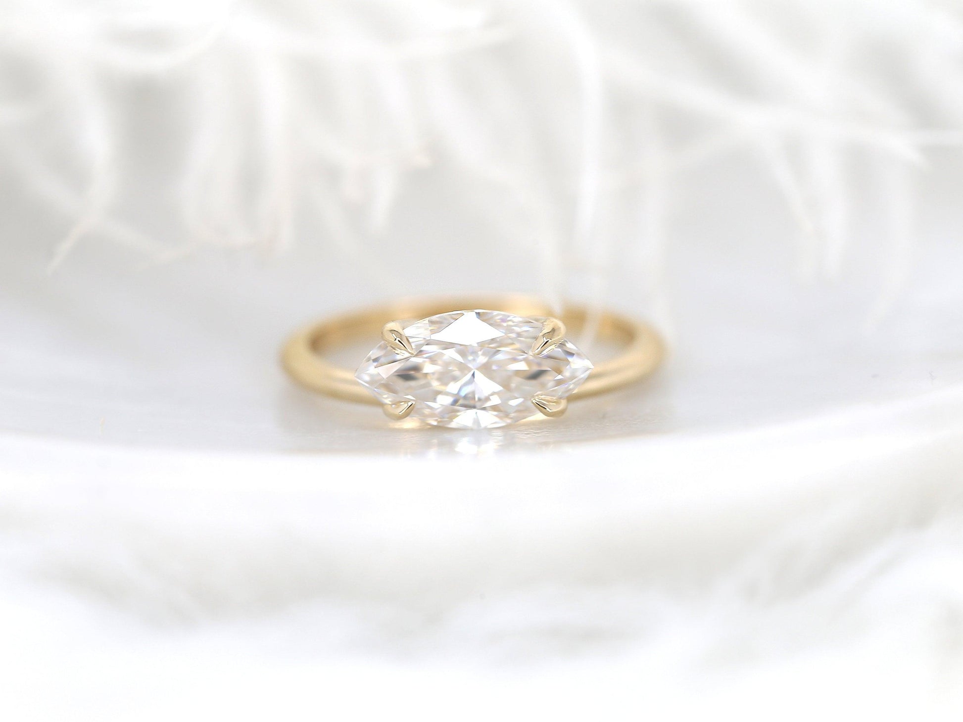 2 CT Emerald Pave Moissanite Engagement Ring