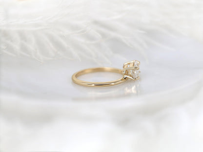 2 CT Emerald Pave Moissanite Engagement Ring