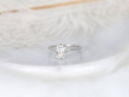 2 CT Emerald Pave Moissanite Engagement Ring