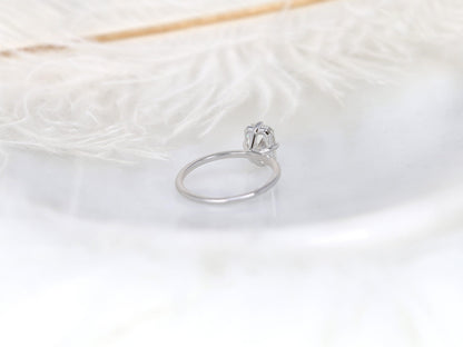 2 CT Emerald Pave Moissanite Engagement Ring