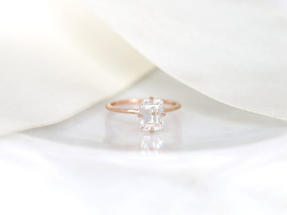 2 CT Emerald Pave Moissanite Engagement Ring