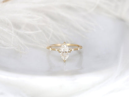 2 CT Emerald Pave Moissanite Engagement Ring
