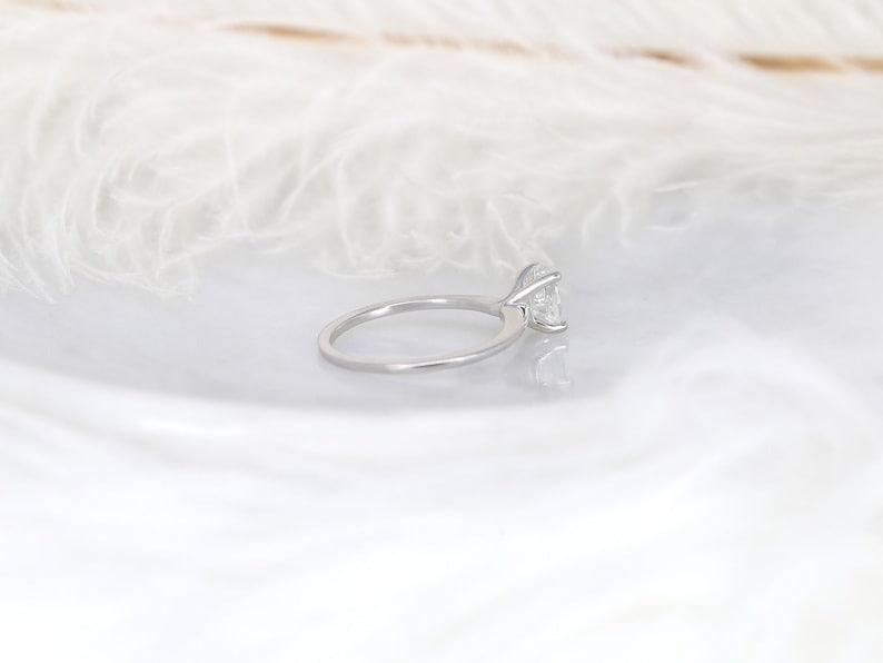 2 CT Emerald Pave Moissanite Engagement Ring