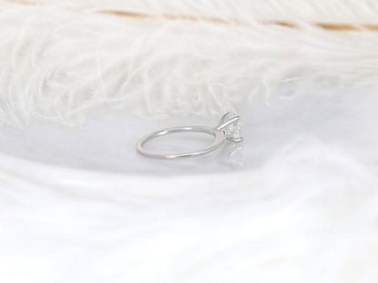 2 CT Emerald Pave Moissanite Engagement Ring