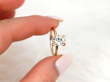 2 CT Emerald Pave Moissanite Engagement Ring