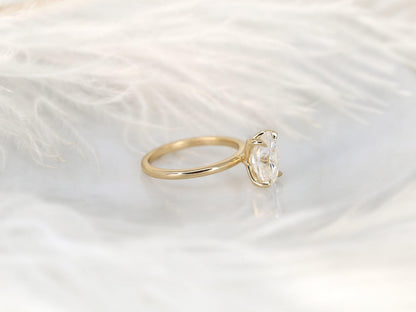 2 CT Emerald Pave Moissanite Engagement Ring