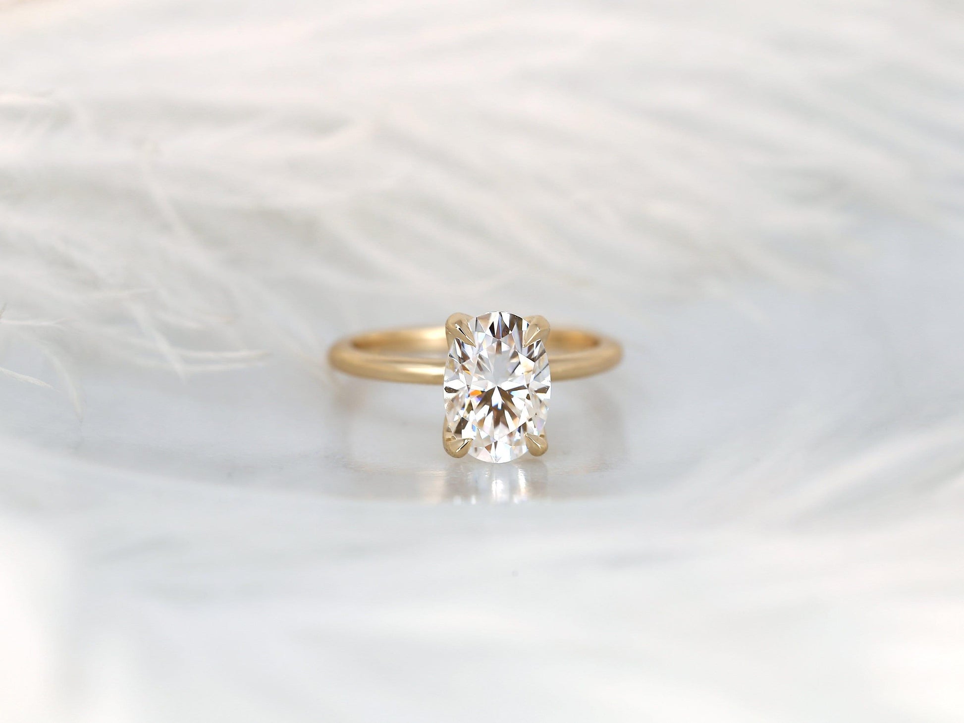 2 CT Emerald Pave Moissanite Engagement Ring